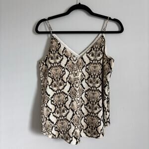 Express Women's Snake Print V-Neck Spaghetti Strap Cami Top Size S